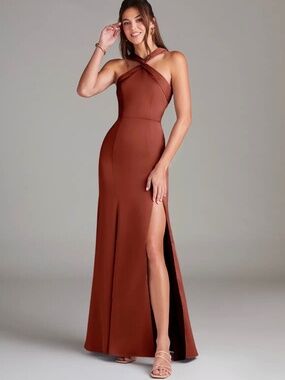 Azazie Terracotta Bridesmaid Dress